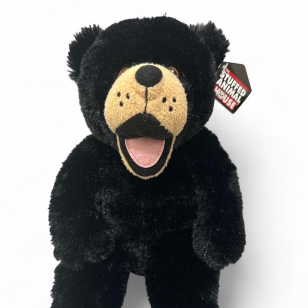 Stuffed Animal House Black Bear Plush Toy - Picture 2 of 7